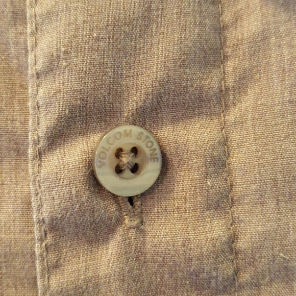 Volcom purple medium button down dress shirt - Picture 3 of 4